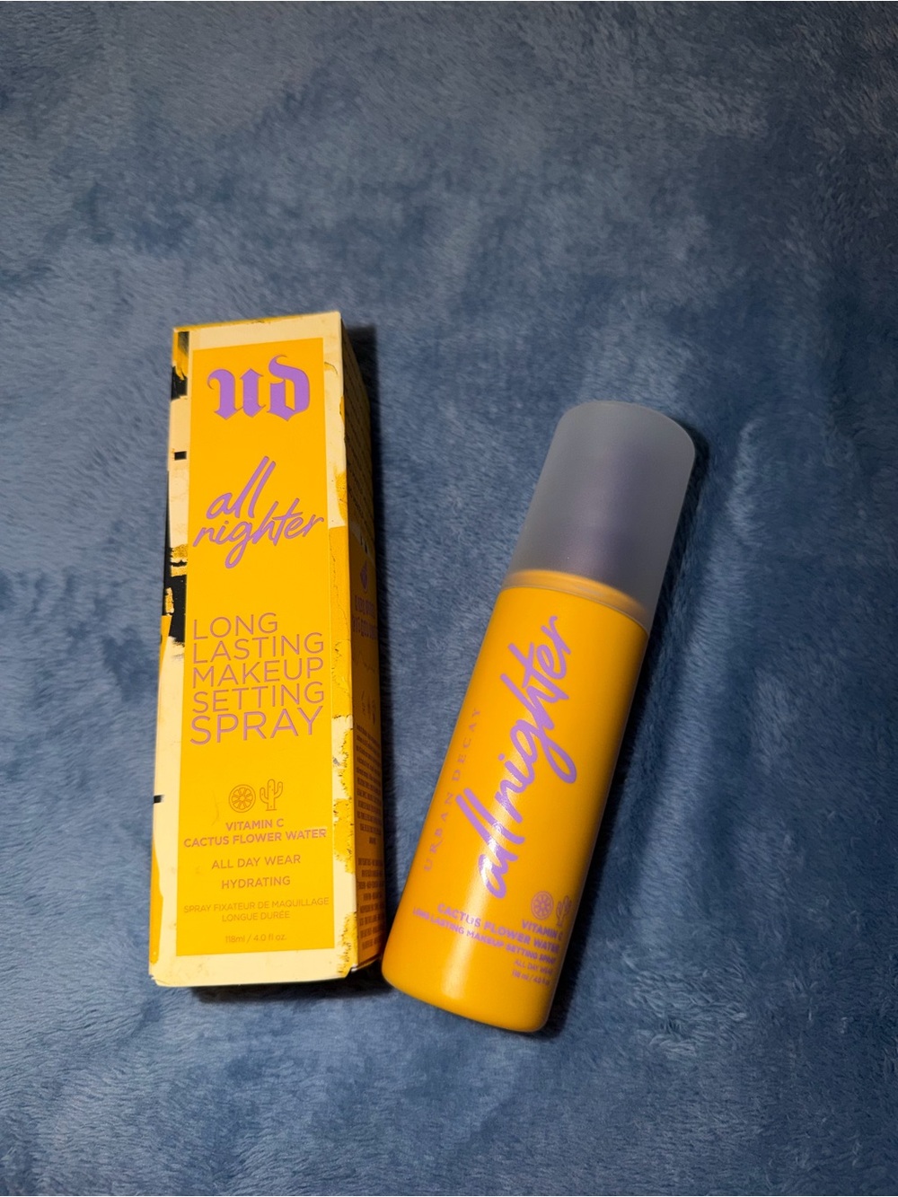 Urban Decay All Nighter Setting Spray in Bright Yellow